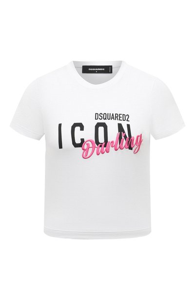 Женская хлопковая футболка DSQUARED2, арт. S80GC0064/S24668