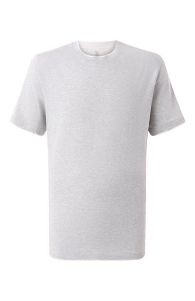 Мужская хлопковая футболка BRUNELLO CUCINELLI, арт. M0B137427