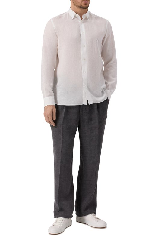 Льняные брюки Giorgio Armani GM001741/TE15998 Серый  GM001741/TE15998 Фото 2