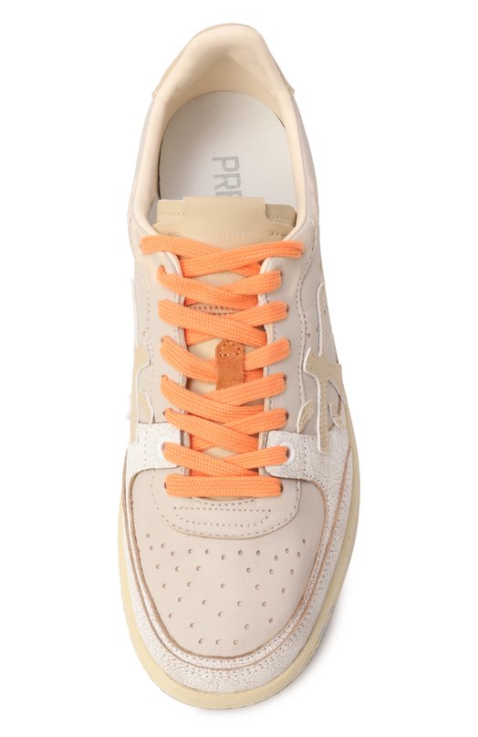 Кожаные кеды Bskt Clay-D Premiata BSKTCLAD/VAR 7315 Бежевый  BSKTCLAD/VAR 7315 Фото 6