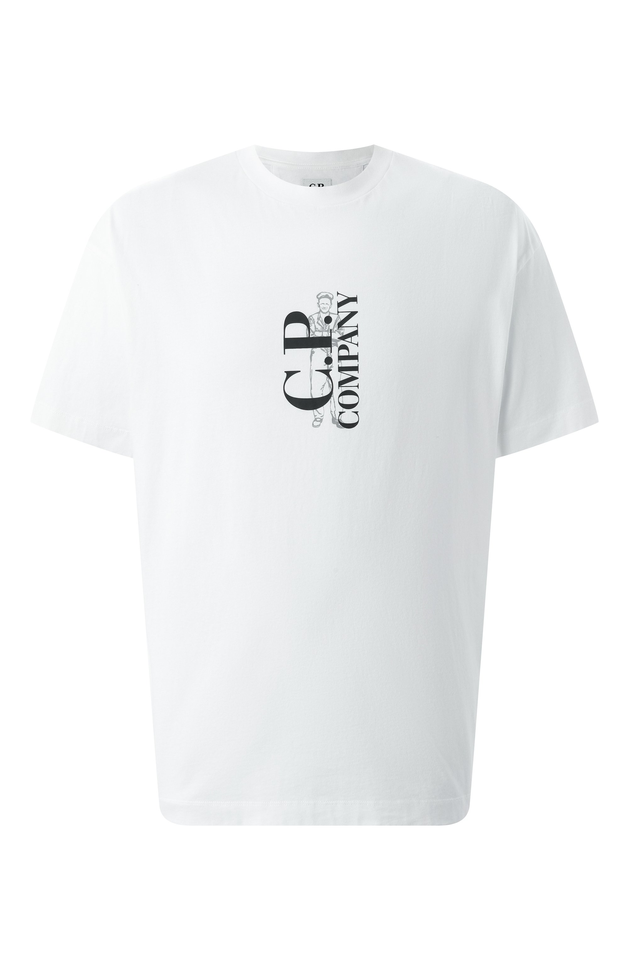 Хлопковая футболка C.P. COMPANY, арт. 18CMTS177A005100W, фото 1