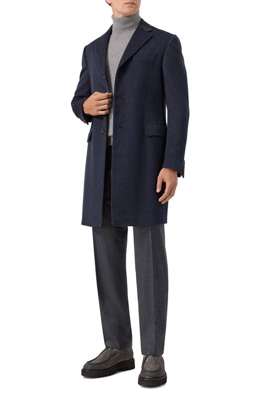Кашемировое пальто Corneliani 261403-2612098 Синий  261403-2612098 Фото 2