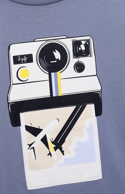 Хлопковая футболка IL GUFO, арт. P21TS288M0014/2A-4A, фото 3