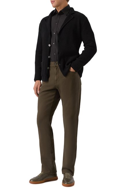 Мужские кожаные кеды CORNELIANI, арт. 26TM60-2620933