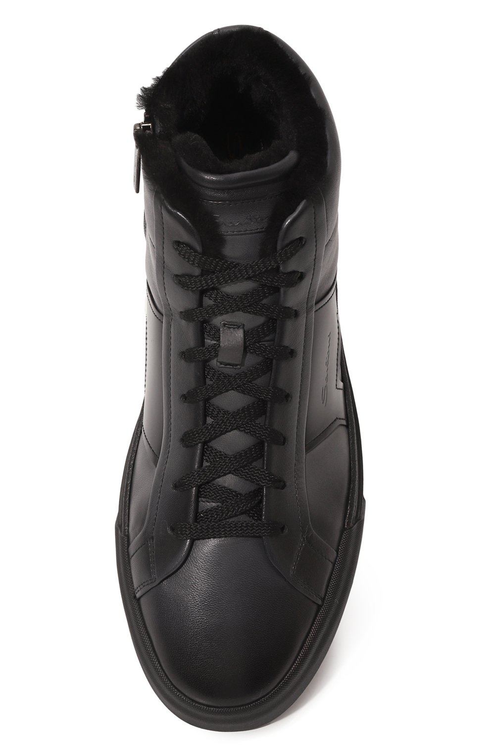 Кожаные кеды gloria SANTONI, арт. MBGG22025NE0PG0N, фото 6