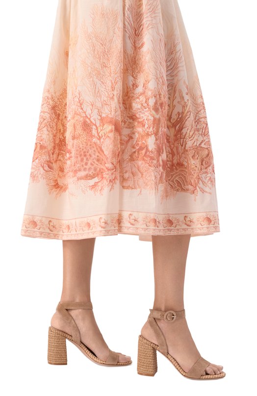 Замшевые босоножки Luana Gianvito Rossi G32469.85RIC.CBLCMNA Бежевый  G32469.85RIC.CBLCMNA Фото 2