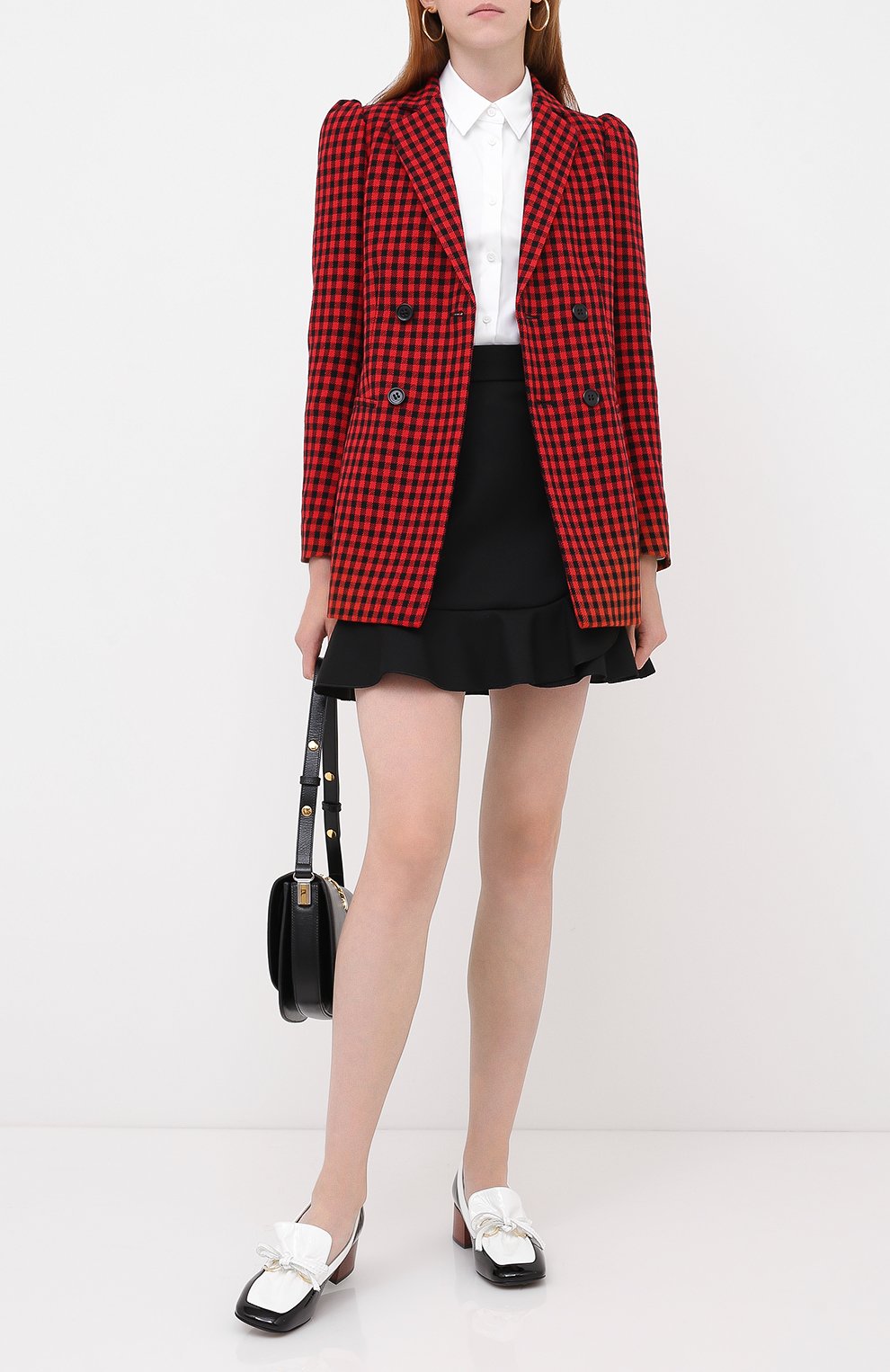 Юбка REDVALENTINO черного цвета по цене 26850 руб., арт. UR3RAE85/1Y1, фото 2 Юбка REDVALENTINO, арт. UR3RAE85/1Y1, фото 2