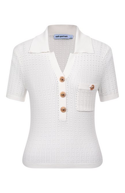 Женский поло SELF-PORTRAIT, арт. PF25095TW