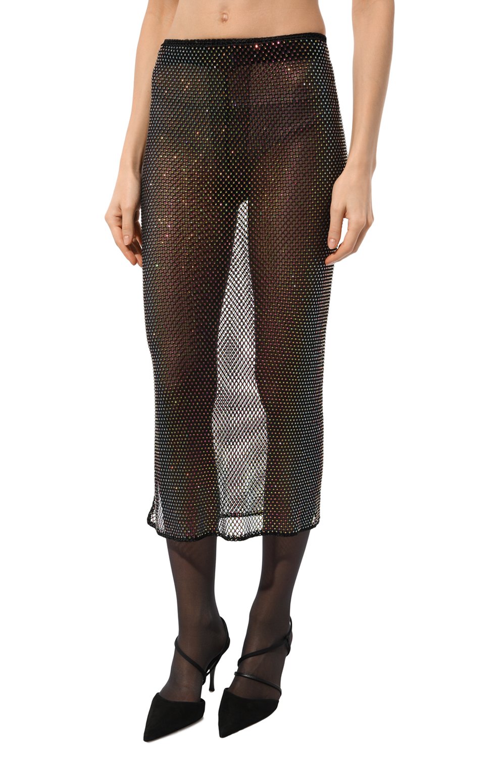 Юбка с отделкой стразами PARAMIDONNA, арт. SS24GRBL, фото 3