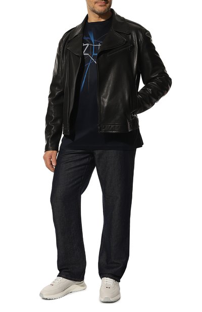 Хлопковая футболка ZILLI, арт. MBY-NT300-RAYZ1/MC02/62-66, фото 2