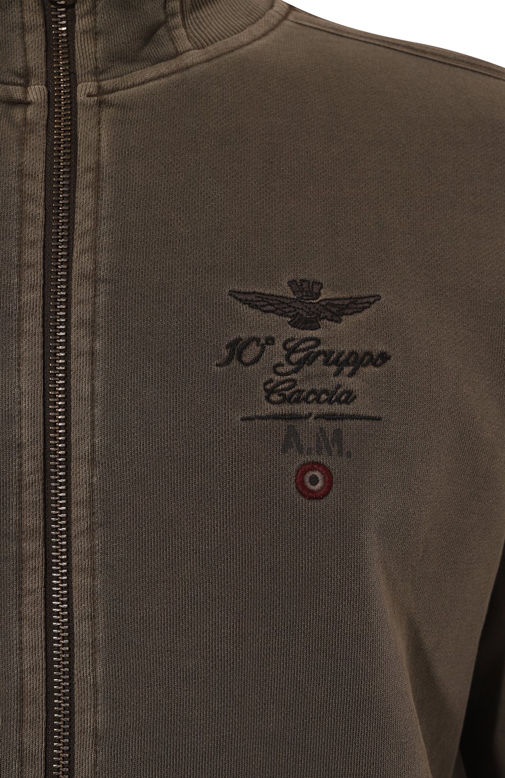 Хлопковый спортивный костюм AERONAUTICA MILITARE хаки цвета по цене 30750 руб., арт. TF080F539, фото 6 Хлопковый спортивный костюм AERONAUTICA MILITARE, арт. TF080F539, фото 6