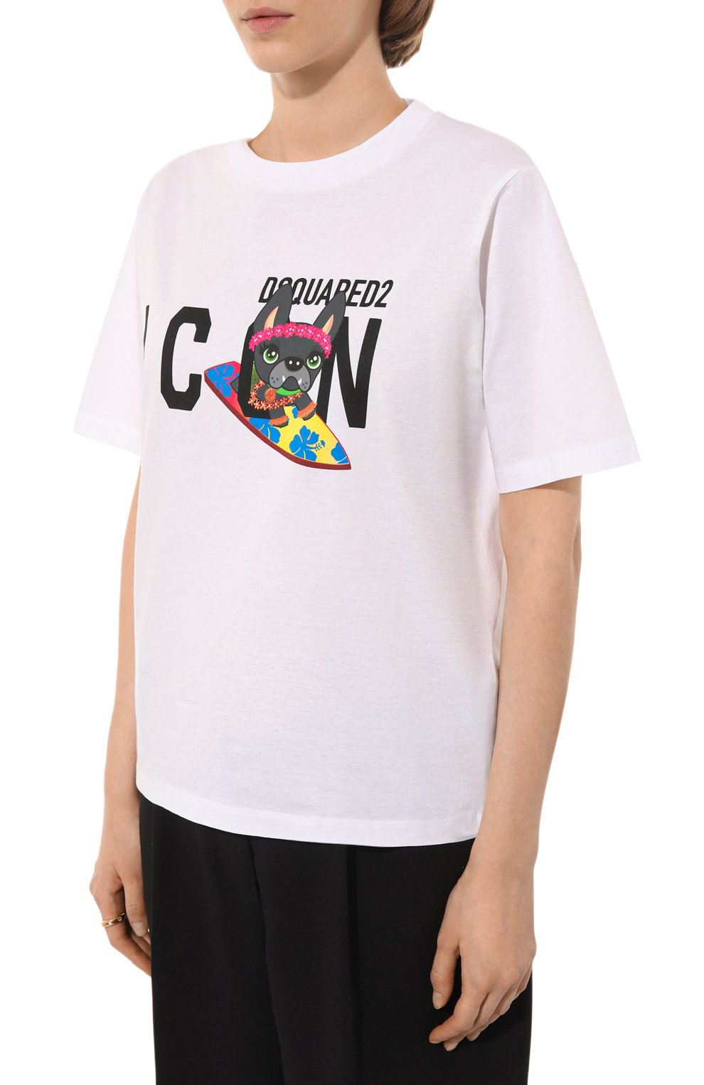 Хлопковая футболка DSQUARED2, арт. S80GC0049/S23009, фото 3