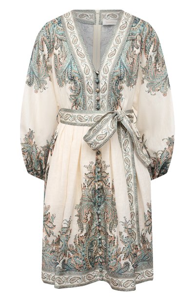 Женское льняное платье ZIMMERMANN, арт. 9692DBRG