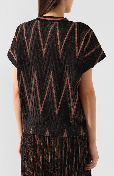 Топ из смеси вискозы и хлопка M MISSONI, арт. 2DJ00062/2J000W, фото 4