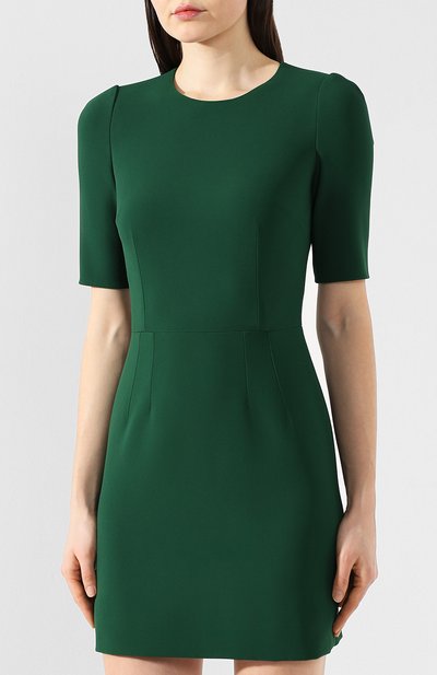 Мини-платье DOLCE & GABBANA зеленого цвета по цене 119000 руб., арт. F6D3QT/FURDV, фото 3 Мини-платье DOLCE & GABBANA, арт. F6D3QT/FURDV, фото 3