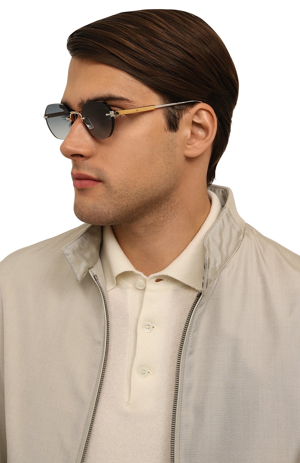 Солнцезащитные очки SATO EYEWEAR голубого цвета по цене 127000 руб., арт. TEREBELLUM I/S603, фото 3 Солнцезащитные очки SATO EYEWEAR, арт. TEREBELLUM I/S603, фото 3