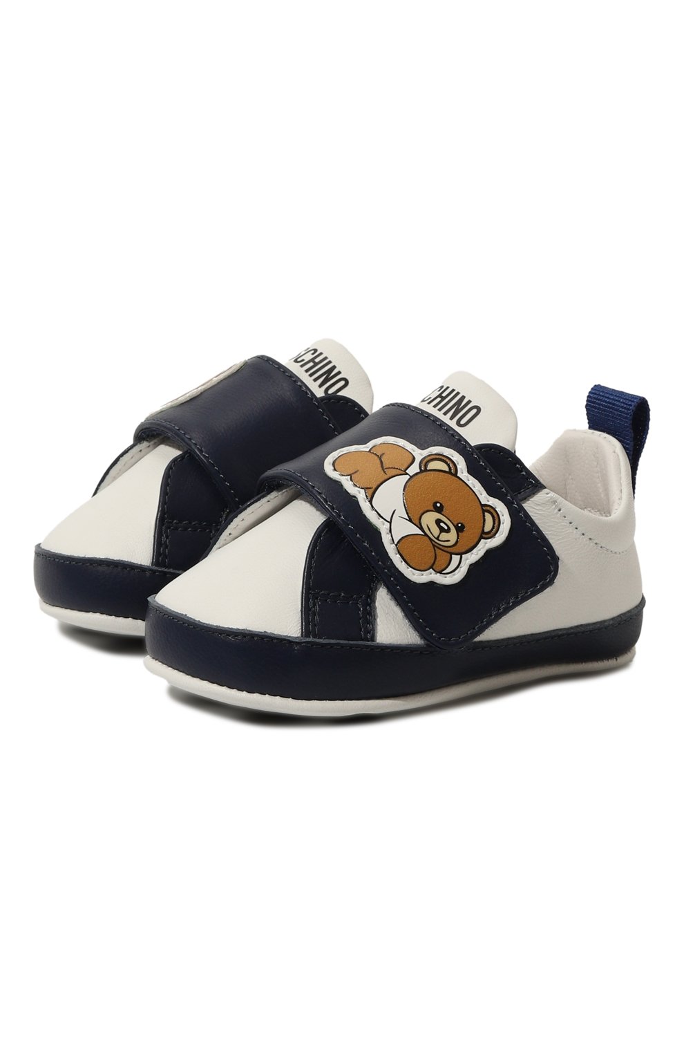 Кожаные пинетки MOSCHINO, арт. 78564, фото 1