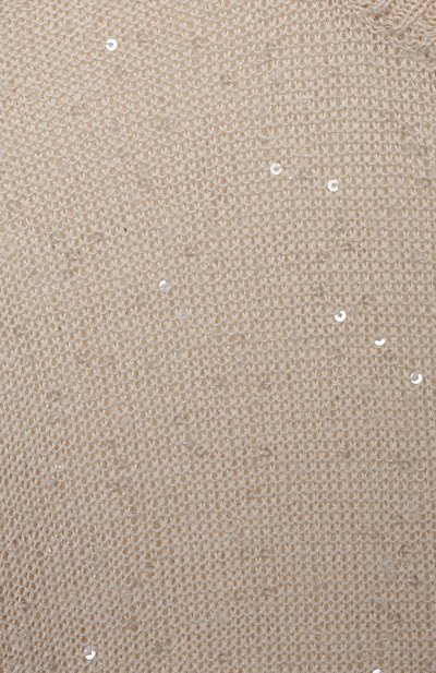 Льняной пуловер BRUNELLO CUCINELLI бежевого цвета по цене 42950 руб., арт. B10M50010B, фото 3 Льняной пуловер BRUNELLO CUCINELLI, арт. B10M50010B, фото 3