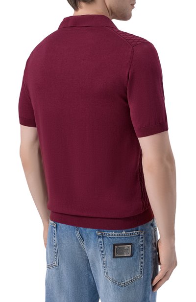 Поло из хлопка и шелка ANDREA CAMPAGNA, арт. SU26ST210-03/FST26, фото 4