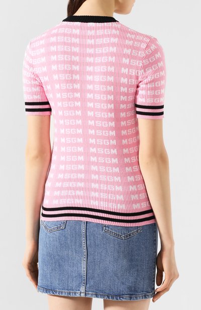 Хлопковый топ MSGM, арт. 2841MDM113 207292, фото 4