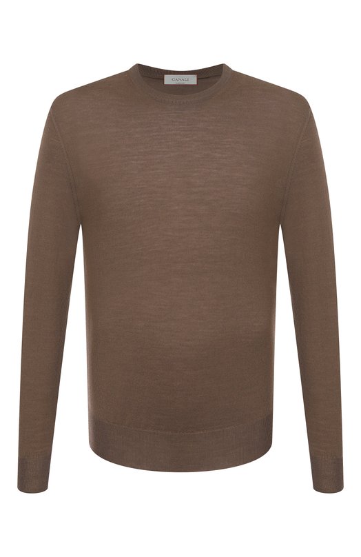 Шерстяной джемпер Canali C0012/MK00077 Коричневый C0012/MK00077
