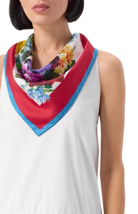 Шелковый платок Dolce & Gabbana FN092R/GDC7B Разноцветный  FN092R/GDC7B Фото 2