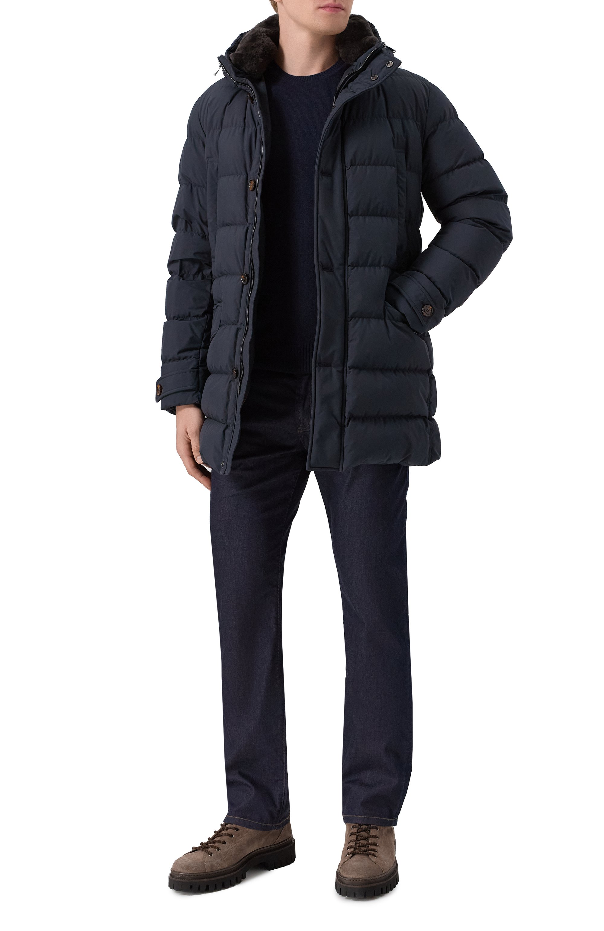 Пуховик saturno-stp с отделкой из овчины MOORER, арт. SATURN0/STP, фото 2