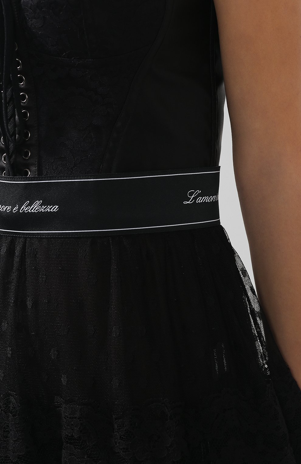 Приталенное многоярусное платье со шнуровкой DOLCE & GABBANA, арт. F6B4MT/GDK04, фото 5