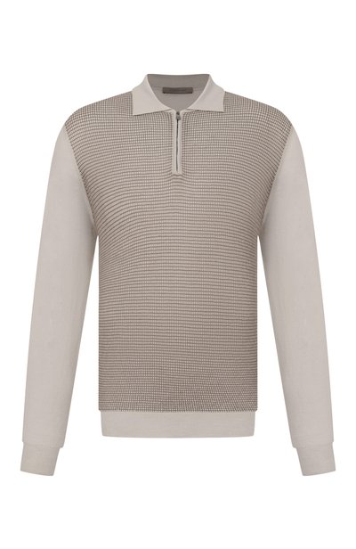 Мужская поло из шерсти и шелка CORNELIANI, арт. 28M587/2A25144