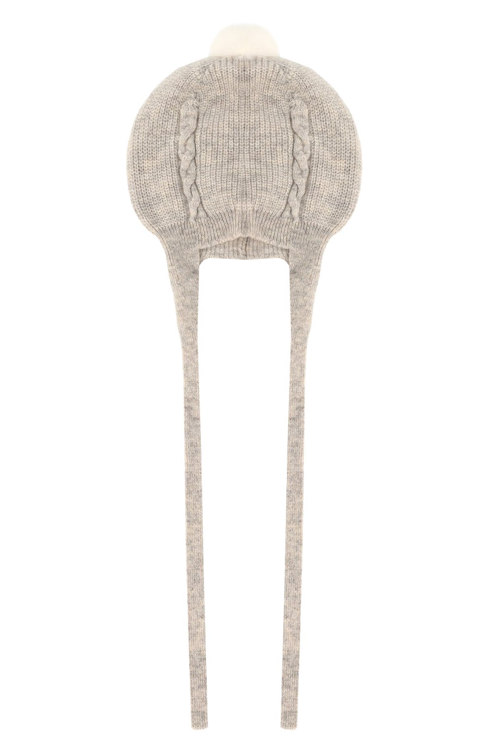 Кашемировая шапка BABY T серого цвета по цене 7485 руб., арт. 23AIC804CUP, фото 1 Кашемировая шапка BABY T, арт. 23AIC804CUP, фото 1