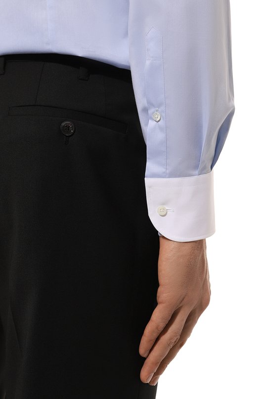 Хлопковая сорочка Corneliani 94P110-9411271 Голубой  94P110-9411271 Фото 6