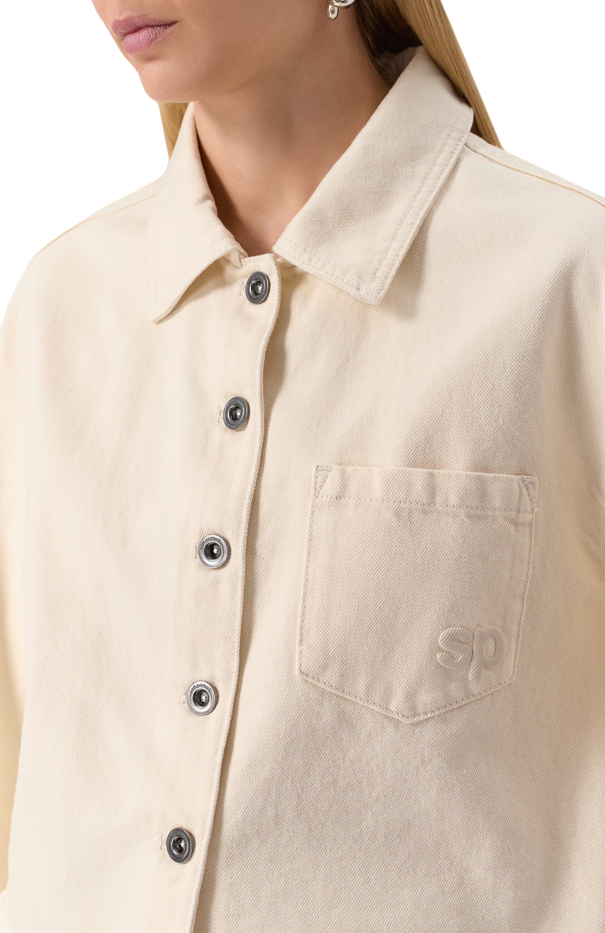 Джинсовая рубашка SELF-PORTRAIT, арт. SS25814TC, фото 5