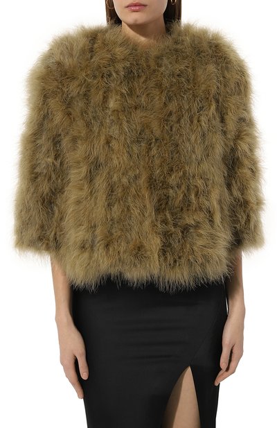 Жакет с отделкой перьями YVES SALOMON, арт. 8EYV29454PLUX, фото 3