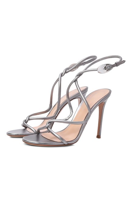 Женские кожаные босоножки jungle mamba GIANVITO ROSSI, арт. G32533.15RIC.NIGACCT