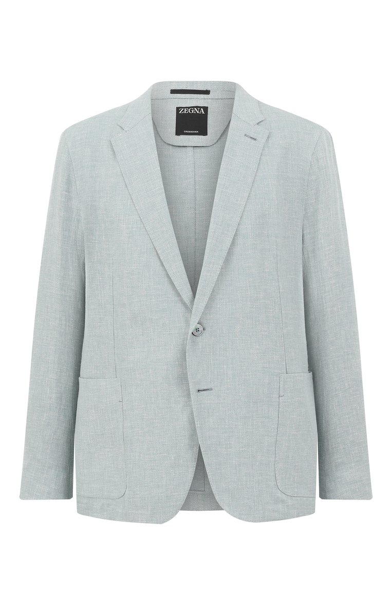 Пиджак изо льна и шерсти ZEGNA, арт. 549532A5/1DJSS08, фото 1