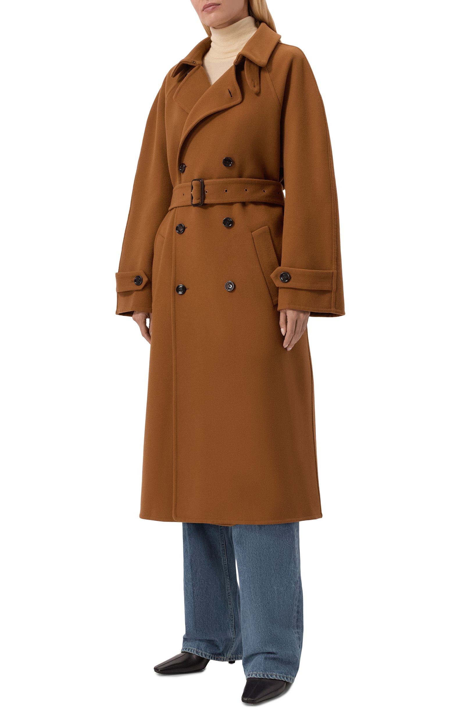 Пальто из шерсти и кашемира CELINE, арт. RM0600W52, фото 3