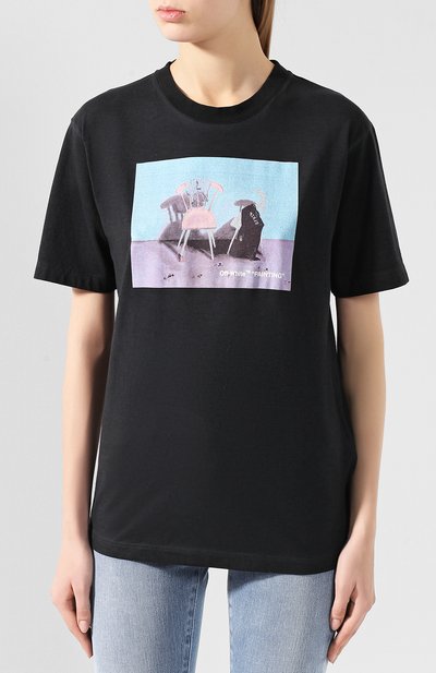 Хлопковая футболка OFF-WHITE, арт. 0WAA049F19F290541031, фото 3