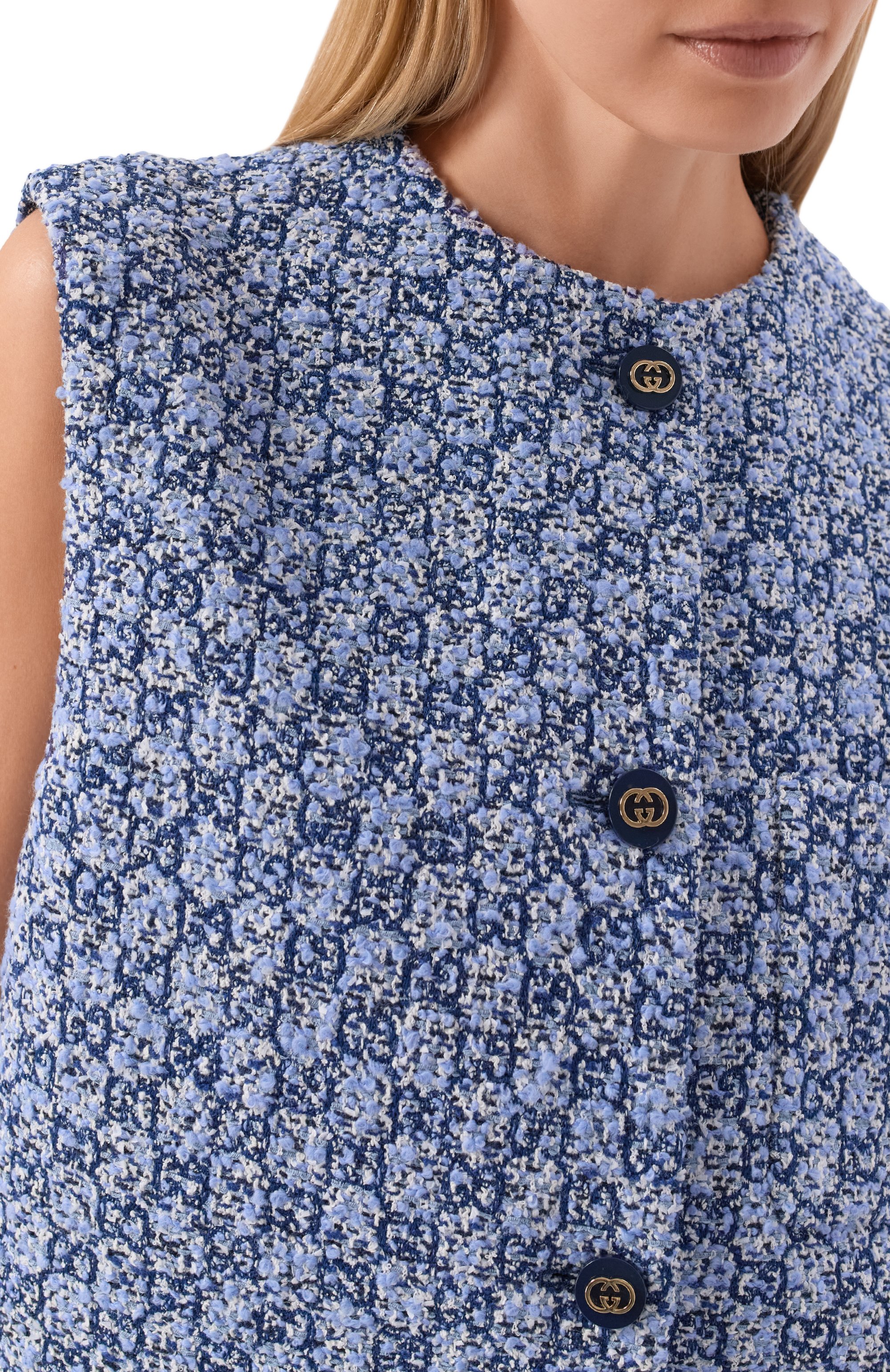 Твидовый жилет GUCCI, арт. 855777/ZAUE2, фото 5