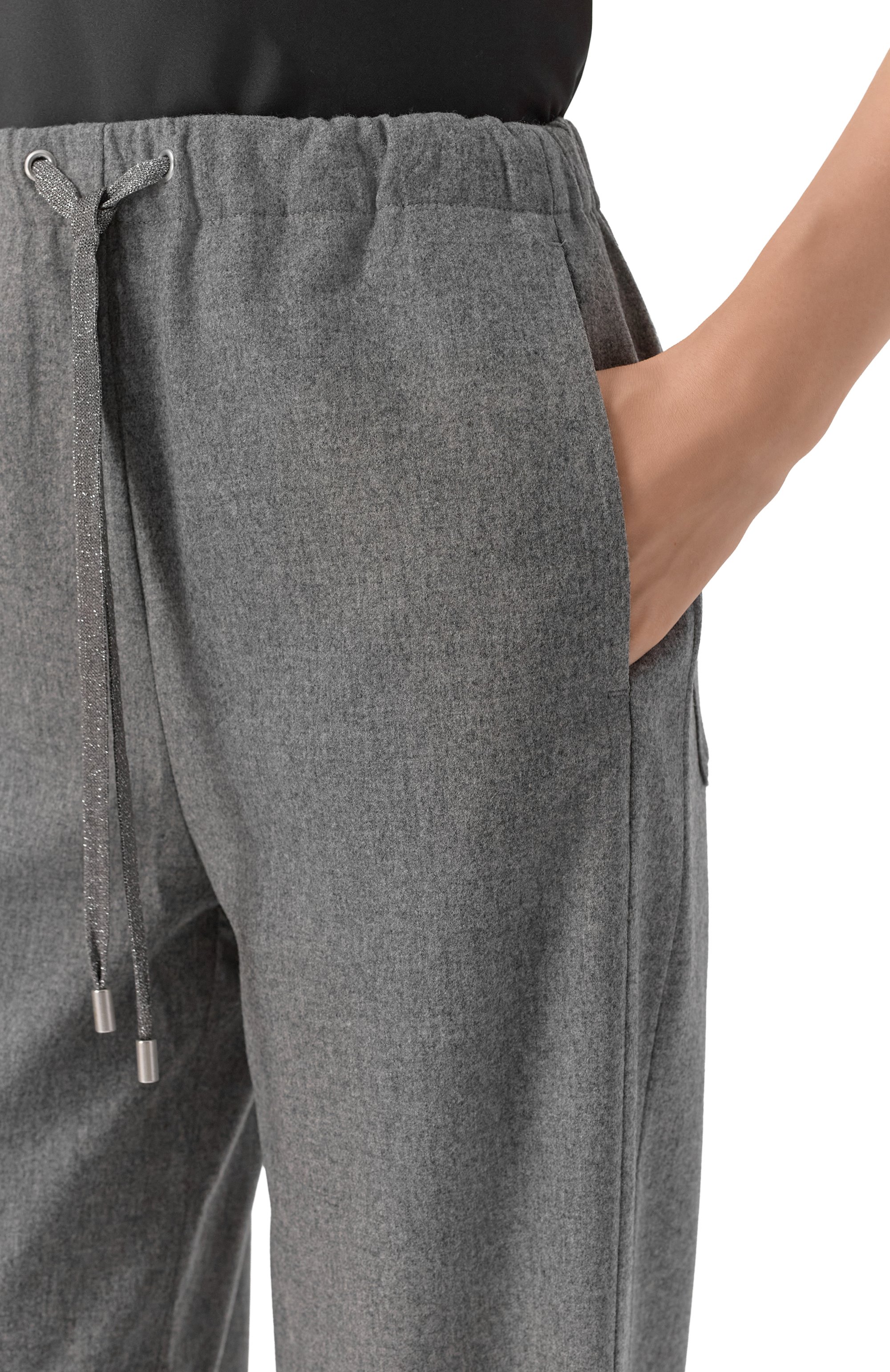 Брюки из шерсти и кашемира GRAN SASSO серого цвета по цене 55750 руб., арт. 76271/58897, фото 5 Брюки из шерсти и кашемира GRAN SASSO, арт. 76271/58897, фото 5
