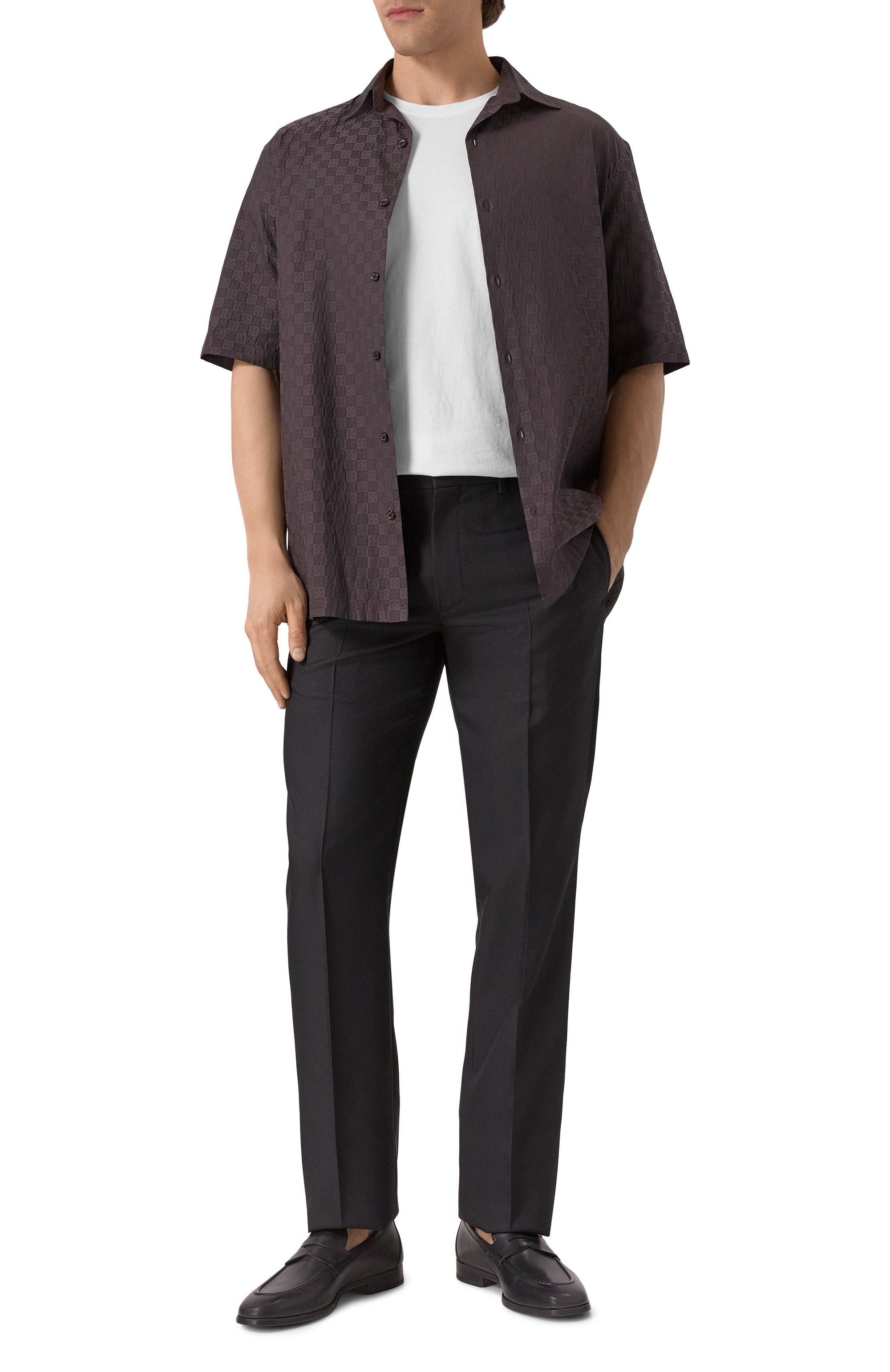 Хлопковая рубашка OFF-WHITE, арт. 0MGG013S25FAB004, фото 2