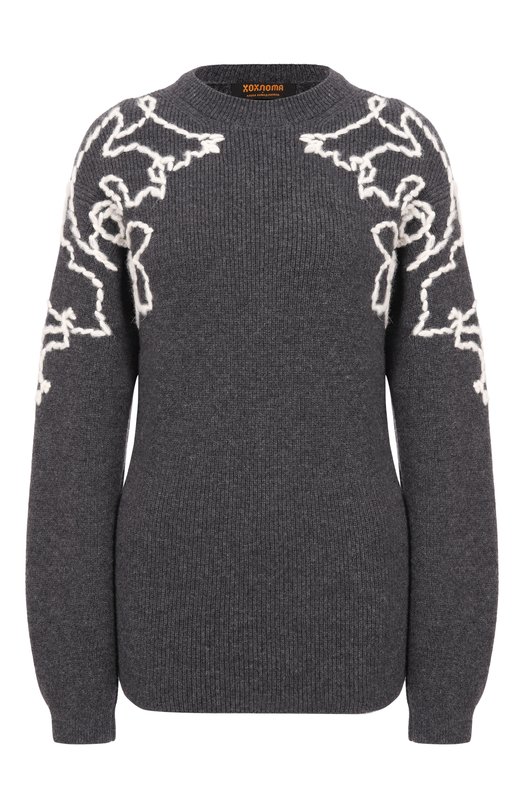 Кашемировый свитер Хохлома х Алена Ахмадуллина WKT1344 Серый WKT1344