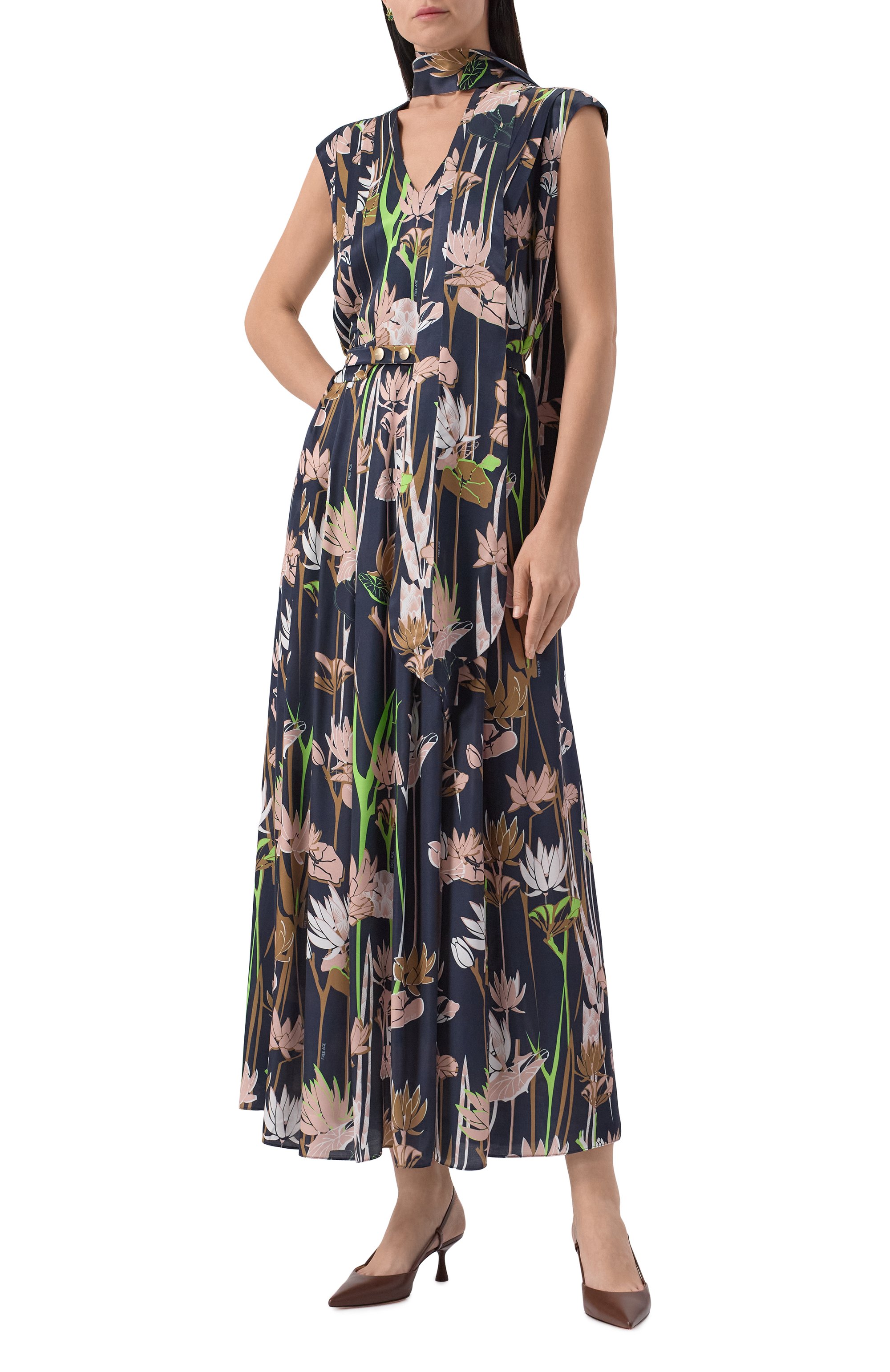 Платье из хлопка и шелка FREEAGE, арт. WS25.DR134M.6001.499, фото 3