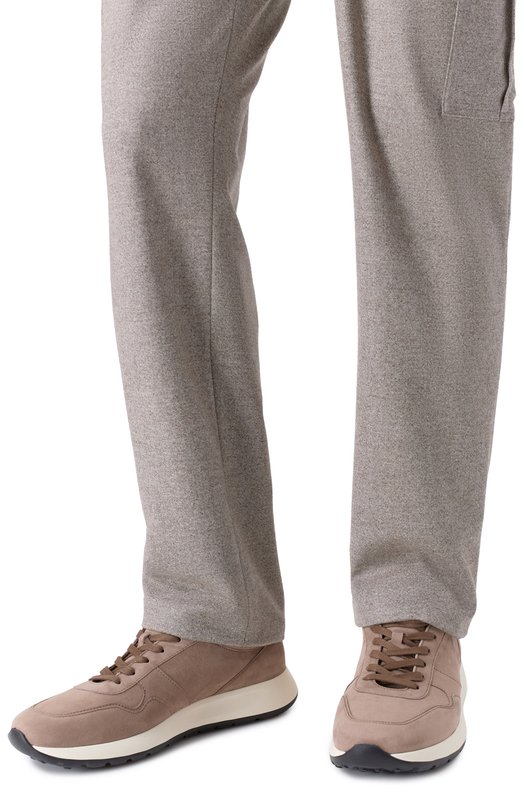 Замшевые кроссовки Red Dot Tod’s XXM79K0Z281/J17 Бежевый  XXM79K0Z281/J17 Фото 3