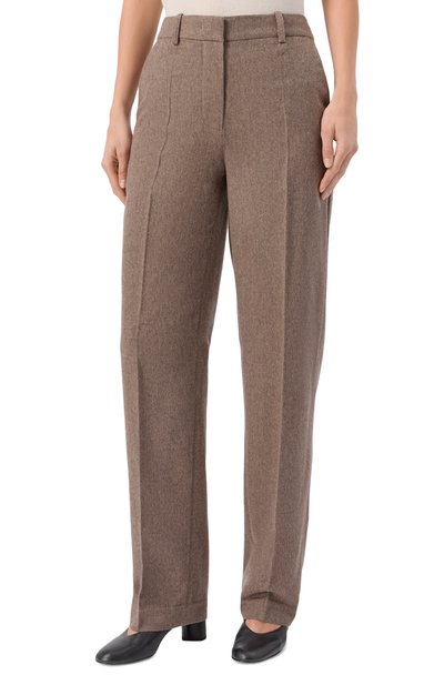 Брюки из шерсти и кашемира CO коричневого цвета по цене 89950 руб., арт. 5532BWCF-F25, фото 3 Брюки из шерсти и кашемира CO, арт. 5532BWCF-F25, фото 3