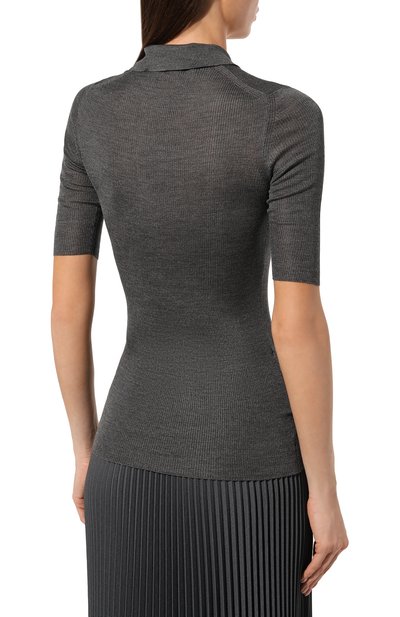 Шелковое поло PRADA, арт. P24I1L-1Y82-F0480-212, фото 4