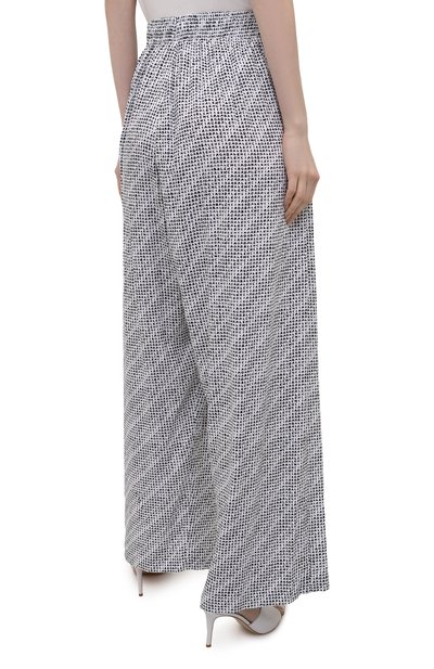 Брюки из вискозы BALENCIAGA черно-белого цвета по цене 86300 руб., арт. 658901/TKL44, фото 4 Брюки из вискозы BALENCIAGA, арт. 658901/TKL44, фото 4