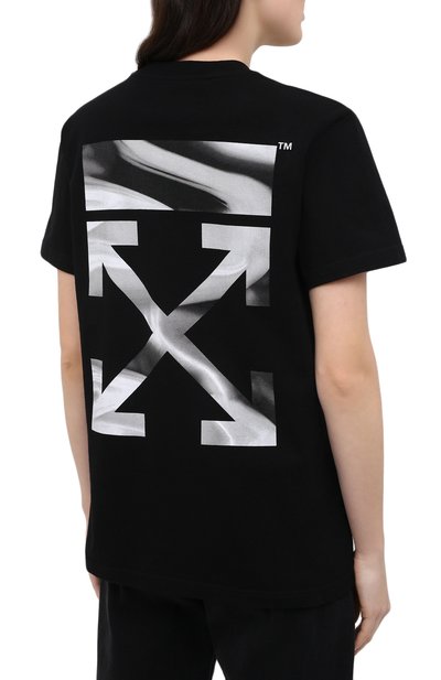 Хлопковая футболка OFF-WHITE, арт. 0WAA049R21JER001, фото 4