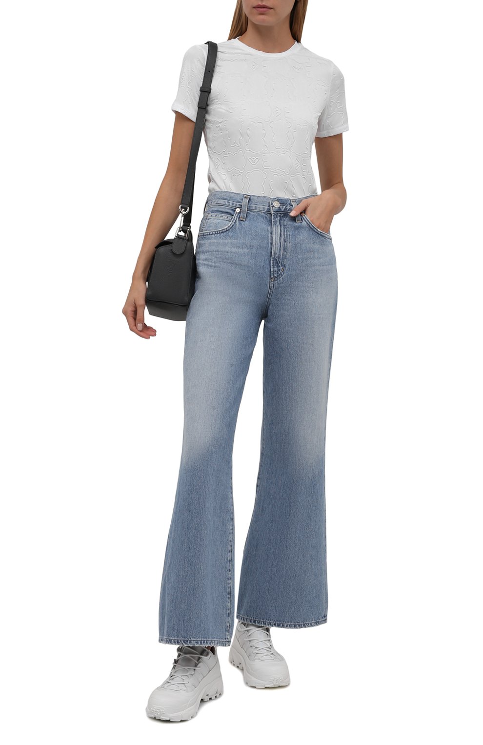 Футболка EMPORIO ARMANI белого цвета по цене 16900 руб., арт. 6K2T6A/2JYSZ, фото 2 Футболка EMPORIO ARMANI, арт. 6K2T6A/2JYSZ, фото 2