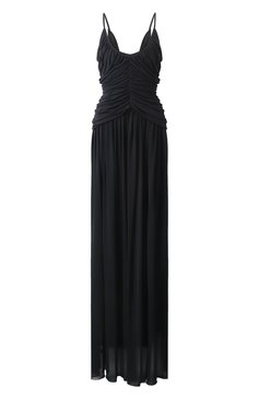 Женское платье из вискозы и шелка GIAMBATTISTA VALLI черного цвета, арт. 25SSPVCL5177-21JER | Фото 1 (Материал внешний: Вискоза; Длина Ж (юбки, платья, шорты): Макси; Драгоценные камни: Проставлено; Материал сплава: Проставлено; Случай: Вечерний; Рукава: На бретелях; Женское Кросс-КТ: Платье-одежда; Стили: Кэжуэл)