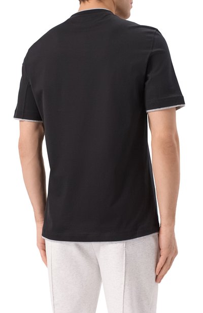 Хлопковая футболка BRUNELLO CUCINELLI, арт. M0B137427, фото 4